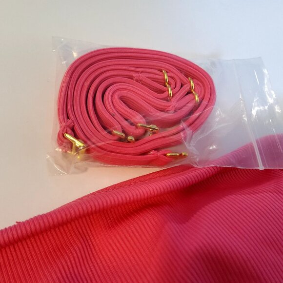 Shade & Shore Strapless Pink One-Piece Swimsuit With Adjustable Straps Size S - Picture 9 of 13